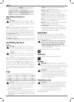 Preview for 34 page of DeWalt XR Li-ion DCF801 Instructions Manual