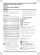 Preview for 47 page of DeWalt XR Li-ion DCF801 Instructions Manual