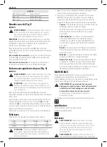 Preview for 56 page of DeWalt XR Li-ion DCF801 Instructions Manual