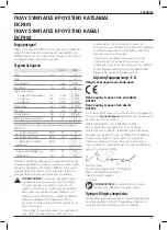 Preview for 131 page of DeWalt XR Li-ion DCF801 Instructions Manual