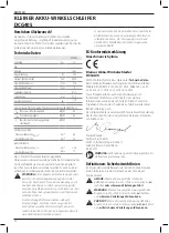 Preview for 22 page of DeWalt XR LI-ION DCG405 Original Instructions Manual