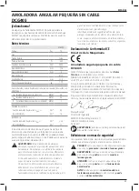 Preview for 57 page of DeWalt XR LI-ION DCG405 Original Instructions Manual