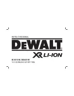 DeWalt XR Li-Ion DCG412-XE Instruction Manual предпросмотр