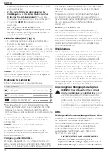 Предварительный просмотр 18 страницы DeWalt XR LI-ION DCMAS5713 Original Instructions Manual