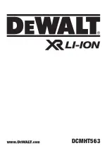 DeWalt XR Li-Ion DCMHT563 Original Instructions Manual preview