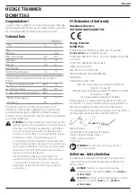 Preview for 5 page of DeWalt XR Li-Ion DCMHT563 Original Instructions Manual
