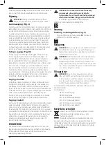 Preview for 98 page of DeWalt XR Li-ION DCS331 Original Instructions Manual