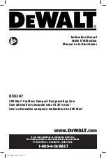 DeWalt XR LI-ION DCS367 Instruction Manual preview