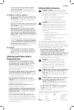 Preview for 5 page of DeWalt XR LI-ION DCS367 Instruction Manual