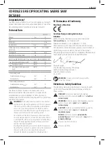 Preview for 27 page of DeWalt XR Li-Ion DCS380 Manual