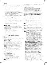 Preview for 30 page of DeWalt XR Li-Ion DCS380 Manual