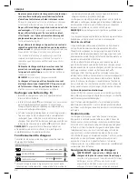 Preview for 50 page of DeWalt XR LI-ION DCS388 Original Instructions Manual