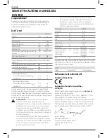 Preview for 56 page of DeWalt XR LI-ION DCS388 Original Instructions Manual