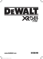 Предварительный просмотр 1 страницы DeWalt XR Li-Ion Flexvolt DCS690 Original Instructions Manual