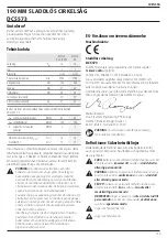 Предварительный просмотр 161 страницы DeWalt XRLi-ION DCS573 Original Instructions Manual