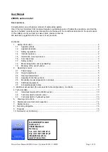 Предварительный просмотр 1 страницы Dewert 2000XL Series User Manual