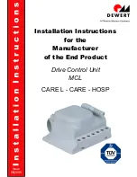 Предварительный просмотр 1 страницы Dewert MCL Installation Instructions Manual