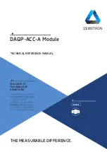 Preview for 1 page of Dewetron DAQP-ACC-A Technical Reference Manual