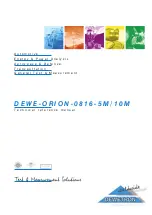 Dewetron DEWE-ORION-0816-10M Technical Reference Manual предпросмотр