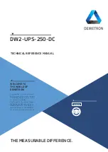 Preview for 1 page of Dewetron DW2-UPS-250-DC Technical Reference Manual