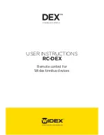 Dex RC-DEX User Instructions предпросмотр