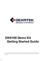 Предварительный просмотр 1 страницы Dexatek DK9169 Getting Started Manual