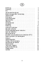 Preview for 3 page of Dexford Mini DV MC7000 Operating Instructions Manual