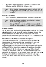 Preview for 13 page of Dexford Mini DV MC7000 Operating Instructions Manual