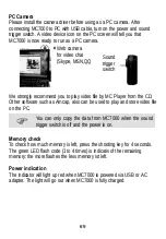 Preview for 69 page of Dexford Mini DV MC7000 Operating Instructions Manual