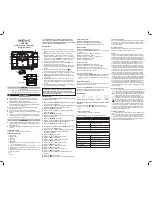 Preview for 2 page of Dexford PCWS 4600 Operating Instructions