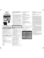 Preview for 2 page of Dexford RRCW 4700 Operating Instructions