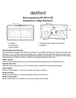 Preview for 1 page of Dexford SPA-WS100 Operating Manual