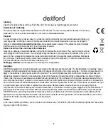 Предварительный просмотр 8 страницы Dexford SPA-WS100 Operating Manual