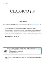 Preview for 3 page of Dexibell Classico L3 Quick Manual