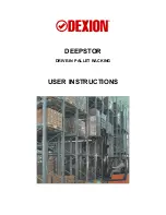 Предварительный просмотр 1 страницы Dexion DEEPSTOR User Instructions