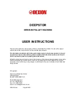 Предварительный просмотр 3 страницы Dexion DEEPSTOR User Instructions