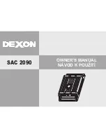 Preview for 1 page of Dexon SAC 2090 Owner'S Manual