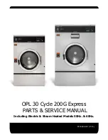 Предварительный просмотр 1 страницы Dexter Laundry OPL 30 Cycle 200G Express Parts & Service Manual