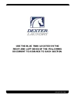 Предварительный просмотр 1 страницы Dexter Laundry T-1450 Parts And Service Manual