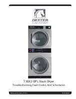 Dexter Laundry T-50X2 Troubleshooting, Fault Codes, And Schematics preview