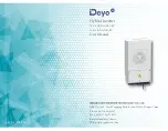 Preview for 1 page of Deye SUN-3.6K-SG03LP1-EU User Manual