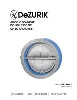 DeZurik APCO CDD-9000T User Manual preview