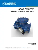 Preview for 1 page of DeZurik APCO CVS-EDV Instruction Manual