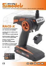 Предварительный просмотр 1 страницы DF-models Race-X Operating Instructions Manual