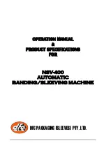 DFC NSV-400 Operation Manual & Product Specifications предпросмотр