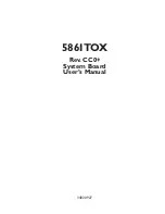 Предварительный просмотр 1 страницы DFI-ITOX 586ITOX User Manual