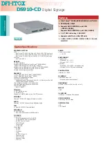 Предварительный просмотр 1 страницы DFI-ITOX DS910-CD Manual