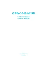 DFI-ITOX G7B630-B User Manual preview