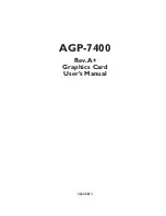 Preview for 1 page of DFI AGP-7400 User Manual