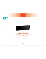 DFI BPC370-BW User Manual preview